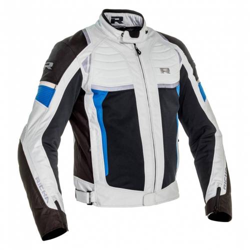Geacă Moto din Textil RICHA AIRSTREAM-X · Alb / Negru / Albastru 