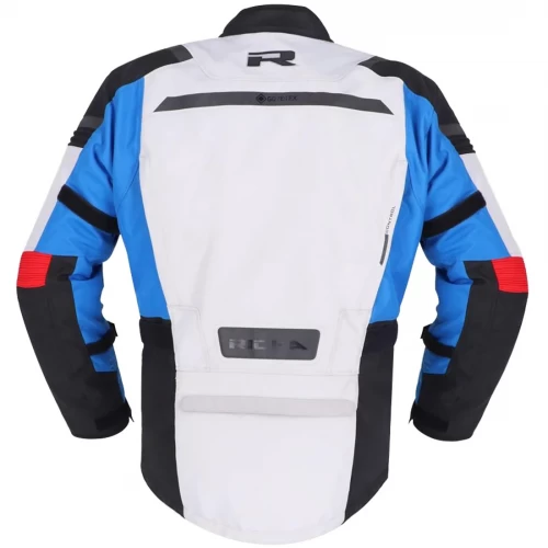 Geacă Moto din Textil GoreTex RICHA BRUTUS GTX · Gri / Albastru / Roșu 
