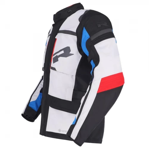 Geacă Moto din Textil GoreTex RICHA BRUTUS GTX · Gri / Albastru / Roșu 