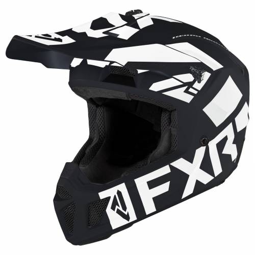 Cască Enduro - Cross - Snowmobil FXR RACING CLUTCH EVO LE · Negru / Alb 