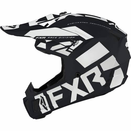 Cască Enduro - Cross - Snowmobil FXR RACING CLUTCH EVO LE · Negru / Alb 
