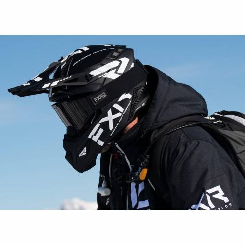 Cască Enduro - Cross - Snowmobil FXR RACING CLUTCH EVO LE · Negru / Alb 