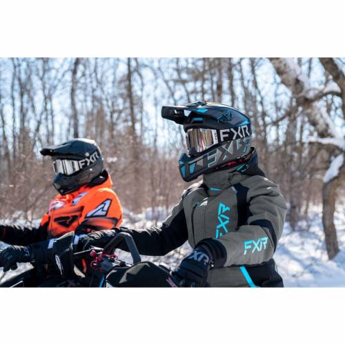 Cască Enduro - Cross - Snowmobil FXR RACING CLUTCH EVO · Negru 