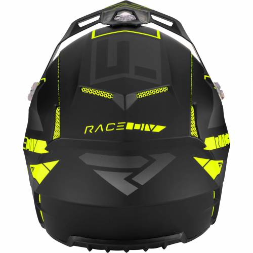 Cască Enduro - Cross - Snowmobil FXR RACING CLUTCH EVO 2023 · Negru / Galben-Fluo 