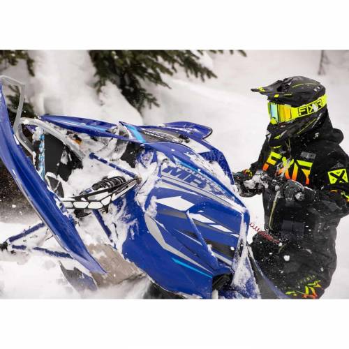 Cască Enduro - Cross - Snowmobil FXR RACING CLUTCH EVO 2023 · Negru / Galben-Fluo 