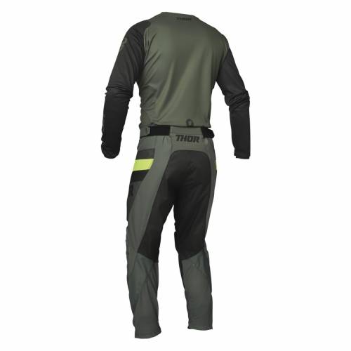 Pantaloni Enduro - Cross THOR PULSE RACER · Verde / Verde-Fluo 