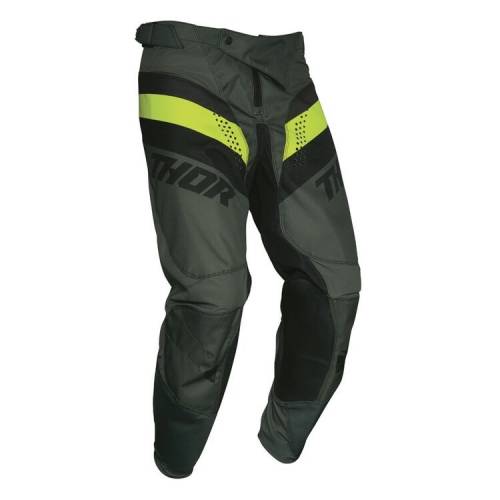 Pantaloni Enduro - Cross THOR PULSE RACER · Verde / Verde-Fluo 