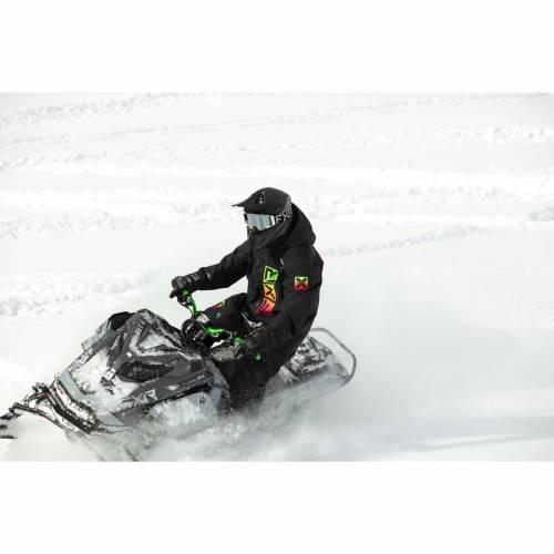 Cască Enduro - Cross - Snowmobil FXR RACING HELIUM RACE DIV 2023 · Negru / Verde-Fluo 