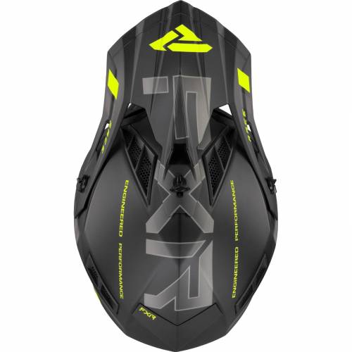 Cască Enduro - Cross - Snowmobil FXR RACING HELIUM RACE DIV 2023 · Negru / Verde-Fluo 
