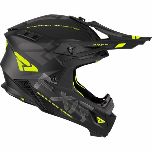 Cască Enduro - Cross - Snowmobil FXR RACING HELIUM RACE DIV 2023 · Negru / Verde-Fluo 