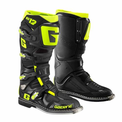 Cizme Enduro - Cross GAERNE SG-12 2023 · Negru / Galben-Fluo 