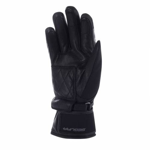 Mănuși Moto din Piele Naturală & Textil SEGURA SPARKS · Negru 