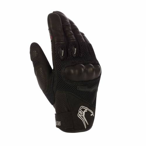 Mănuși Moto din Piele & Textil BERING PLANET · Negru 