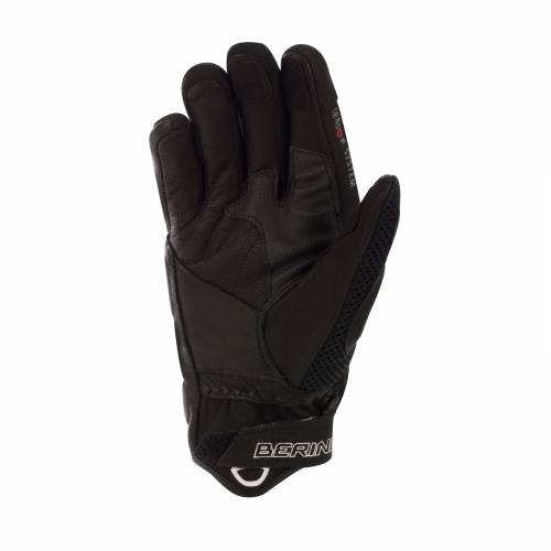 Mănuși Moto din Piele & Textil BERING PLANET · Negru 