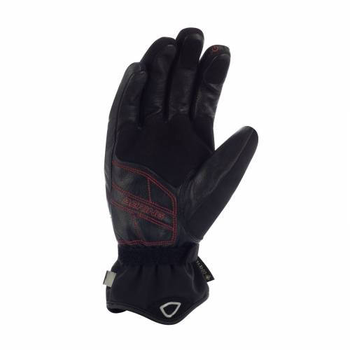 Mănuși Moto din Piele & Textil GoreTex BERING PUNCH GTX · Negru 
