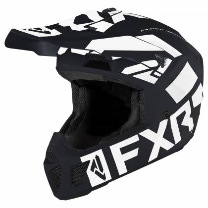 Cască Enduro - Cross - Snowmobil FXR RACING CLUTCH EVO LE · Negru / Alb 