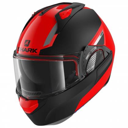 Cască Moto Modulară SHARK EVO GT SEAN · Roșu / Negru
