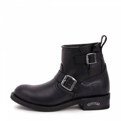Botine Moto Chopper din Piele Naturală SENDRA BOOTS 2976 Carol Matebox Negro 