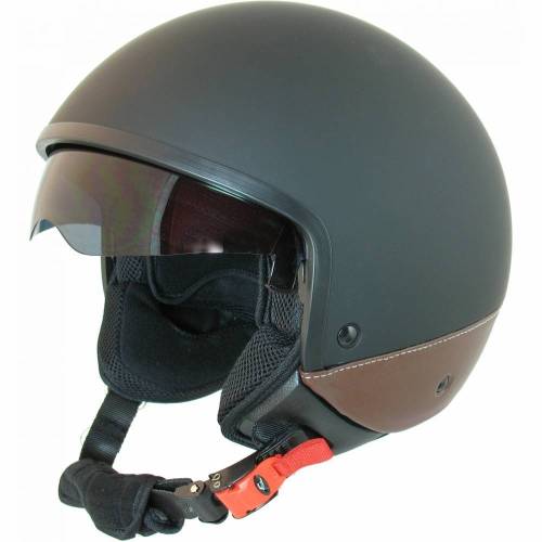 Cască Moto Open Face KIWI K740 · Gri / Maro