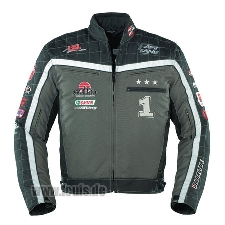 Geacă Moto FASTLANE F101 · Negru / Gri