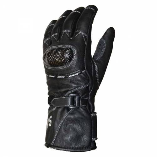 Mănuși Moto Damă din Piele & Textil SHOX AMAZON · Negru 