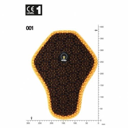 Protecție Moto - FORCEFIELD SUPERLITE BACK INSERT · Negru / Galben