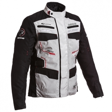 Geacă Moto din Textil BERING SHIELD · Negru / Gri
