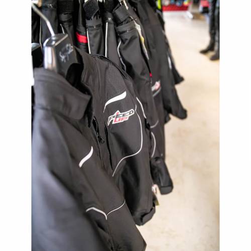 Geacă Moto din Textil SPEED UP ELEMENT · Negru 