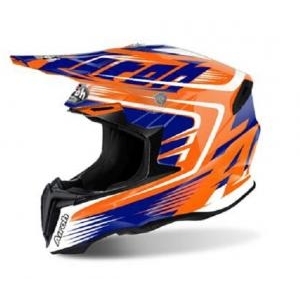Cască Enduro - Cross AIROH TWIST MIX ORANGE · Portocaliu / Albastru