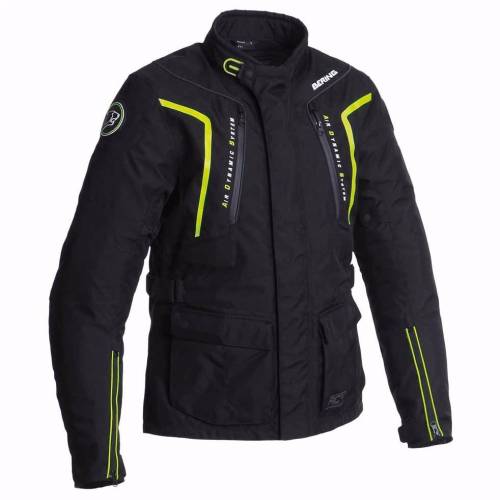 Geacă Moto din Textil BERING RALF · Negru / Verde-fluo
