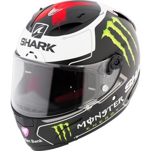 Cască Moto Integrală SHARK RACE-R PRO LORENZO MONSTER · Negru / Alb / Verde / Roșu