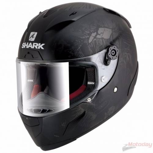 Cască Moto Integrală SHARK RACE-R PRO USKER · Negru Mat