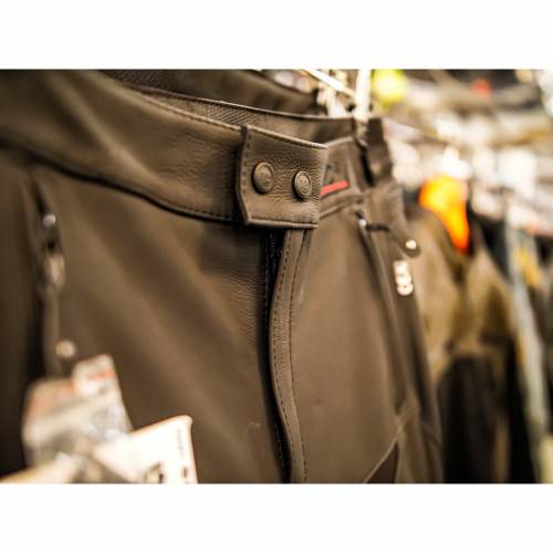 Pantaloni Moto din Piele & Textil BERING SLIDE-R · Negru 