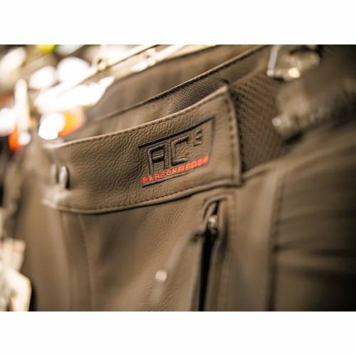 Pantaloni Moto din Piele & Textil BERING SLIDE-R · Negru 