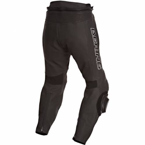 Pantaloni Moto din Piele & Textil BERING SLIDE-R · Negru 