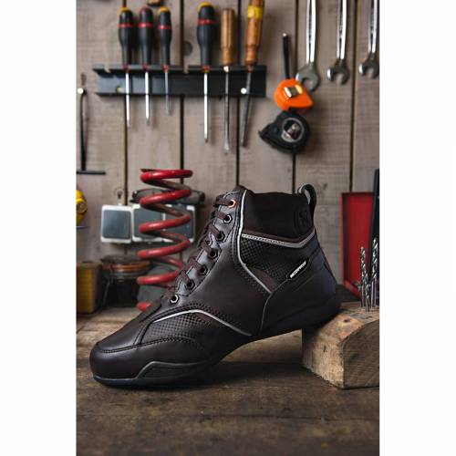 Ghete Moto din Piele & Textil BERING ESCAPE · Maro 