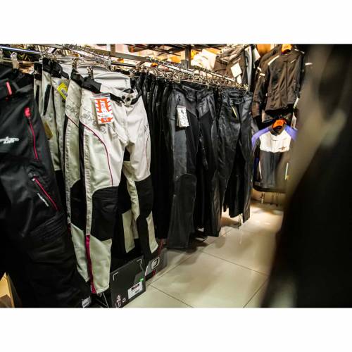 Pantaloni Moto Damă din Textil SIXGEAR LUNA · Negru / Alb 