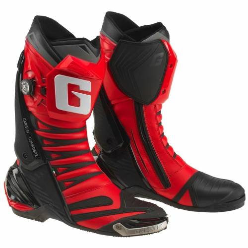 Cizme Moto Sport din Piele & Textil GAERNE GP1 EVO · Roșu / Negru