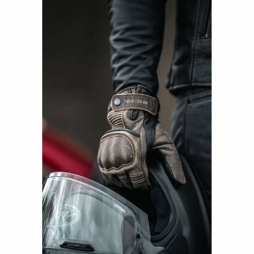 Mănuși Moto din Piele RICHA BOBBER · Gri 