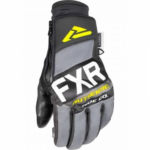Mănuși Snowmobil - FXR PRO-TECH · Negru / Gri / Verde-Fluo