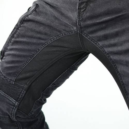 Blugi Moto cu Kevlar TRILOBITE ACID SCRAMBLER · Negru 