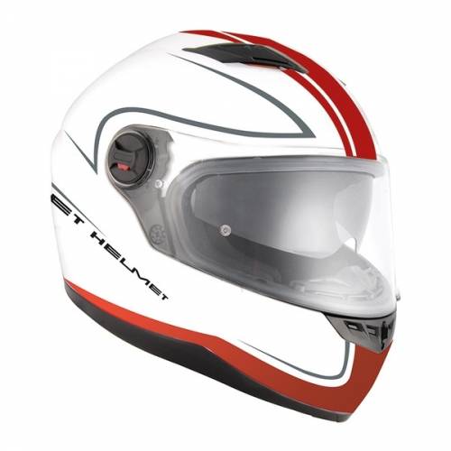 Cască Moto Integrală JET FIGHTER SV Mont · Alb / Roșu
