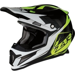 Cască Enduro - Cross Z1R RISE Ascend fluo · Negru / Alb / Verde-fluo