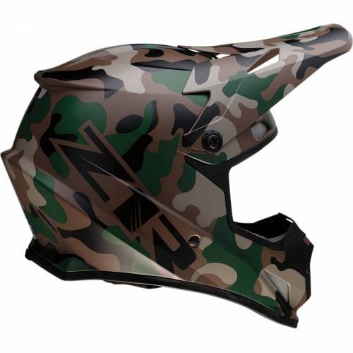 Cască Enduro - Cross Z1R Rise Camo Woodland · Negru / Verde / Gri / Maro 