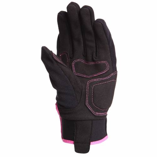 Mănuși Moto Damă din Textil BERING LADY FLETCHER · Negru / Roz 