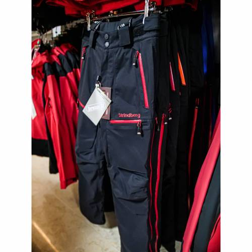 Pantaloni Outdoor / Schi STRINDBERG 2140/3D, Dermizax · Negru / Roșu 