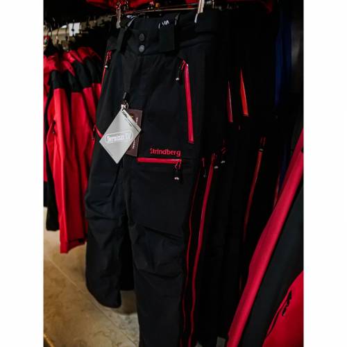 Pantaloni Outdoor / Schi STRINDBERG 2140/3D, Dermizax · Negru / Roșu 