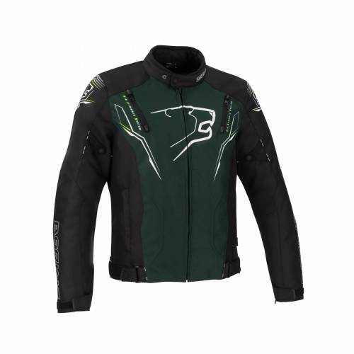 Geacă Moto din Textil BERING TIBERIUS · Negru / Verde