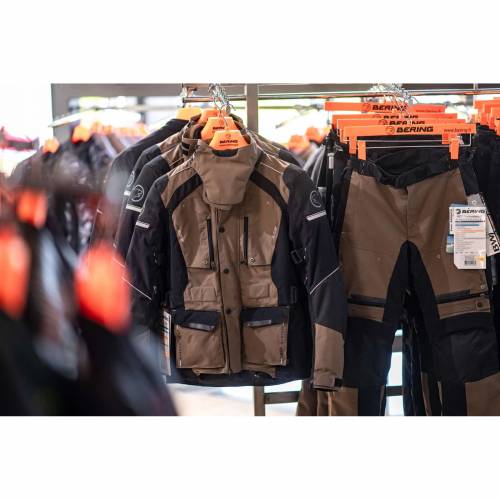 Pantaloni Moto din Textil BERING BRONKO · Negru / Maro 