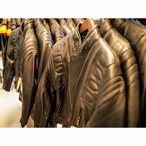 Geacă Moto din Piele SPEED UP BRONSON · Negru 